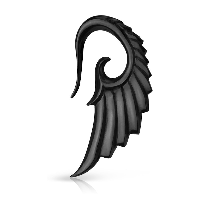 Hanger com asas de anjo trabalhadas à mão em chifre