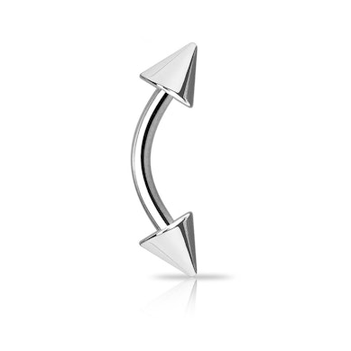 Barra de piercing curvado com espigão