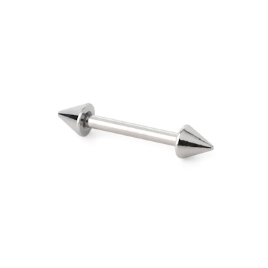 Barra de piercing com picos