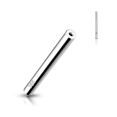 Barbell de encaixe sem rosca em ouro de 14 quilates