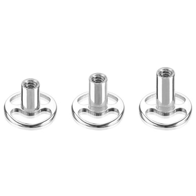 Micro dermal base redonda em titânio