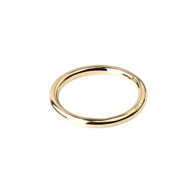 Argola segmentada sem fim em ouro de 14 quilates