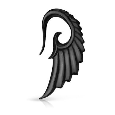 Hanger com asas de anjo trabalhadas à mão em chifre