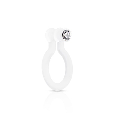 Nariz piercing falso com uma pedra