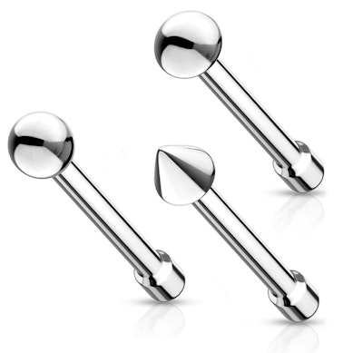 Stud para o nariz com designs diferentes