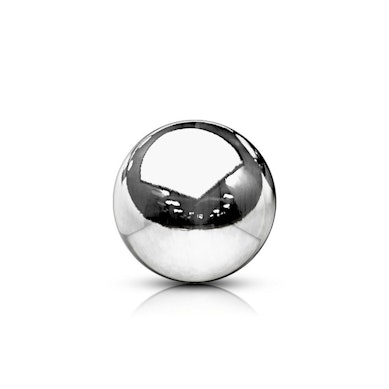 Bola de piercing em ouro de 14 quilates
