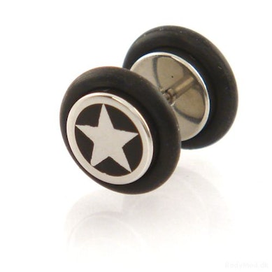 Plug falso com estampa de estrela