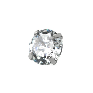 Microdermal joia com uma pedra grande