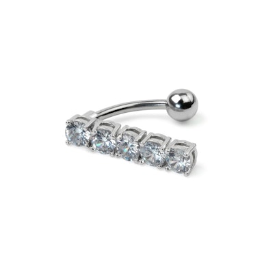 Piercing de umbigo com juntas móveis