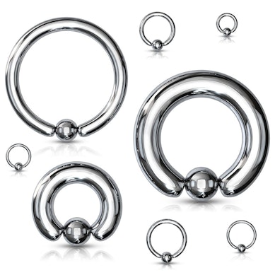 Argola com bola grande