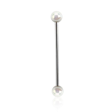 Barbell industrial com bolas de acrílico metalizadas