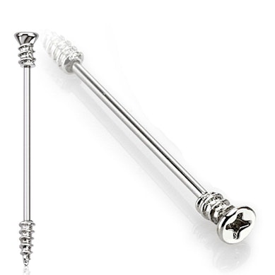 Industrial piercing em formato de parafuso