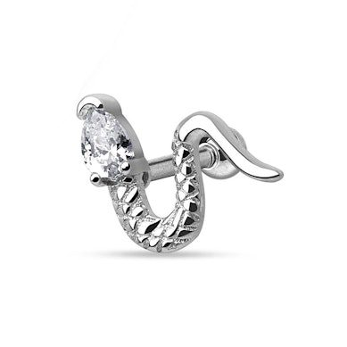Stud para a orelha com serpente