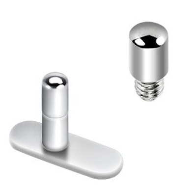 Pino de cicatrização para dermal anchor