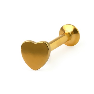 Labret com design de coração