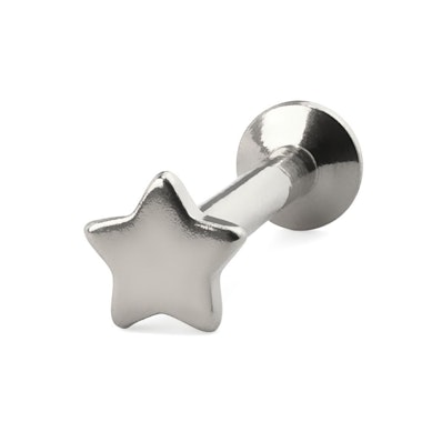 Labret com topo em forma de estrela