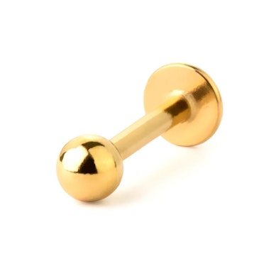 Labret de titânio colorido com rosca interna