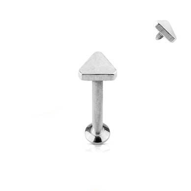 Labret com topo triangular e rosca interna