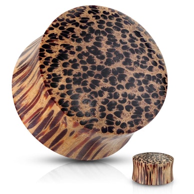 Plug de maderia orgânica marrom