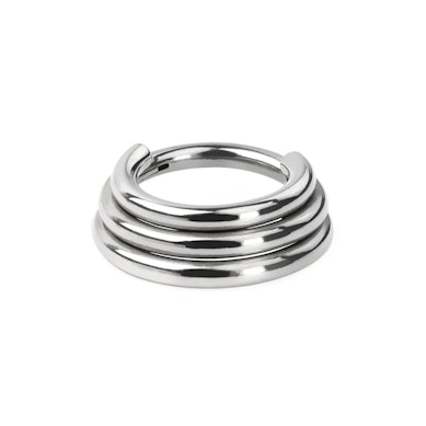 Argola com três camadas e articulação