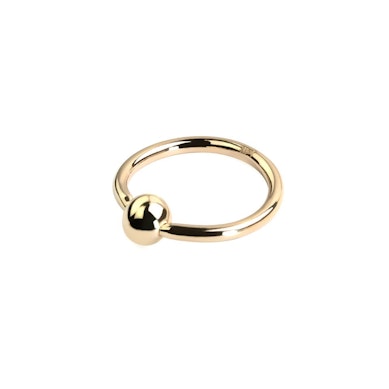 Argola CBR em ouro 14 quilates