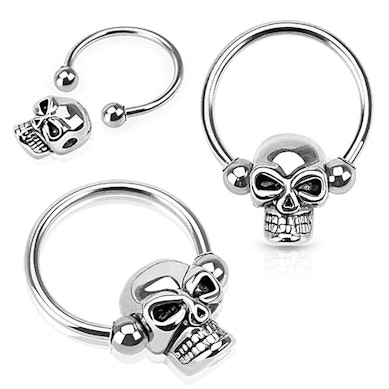 Argola com caveira