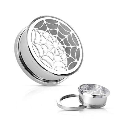 Túnel com teia de aranha