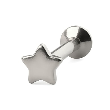 Labret com topo em forma de estrela