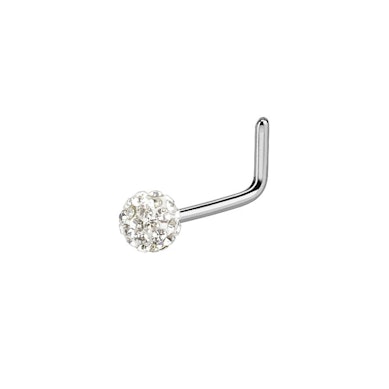 Nariz piercing com bola ferido de várias cores