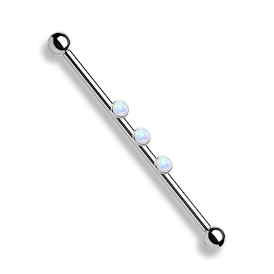 Industrial barbell com 3 opalas de rosca interna