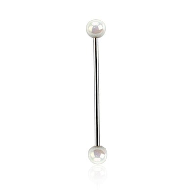 Barbell industrial com bolas de acrílico metalizadas