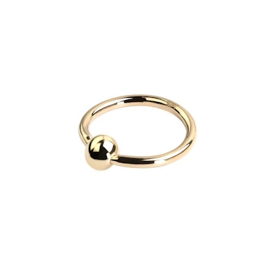 Argola CBR em ouro 14 quilates