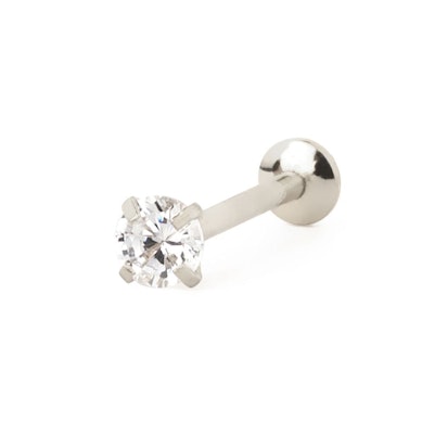 Labret de encaixe com pedra no topo