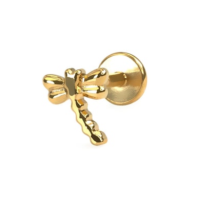 Labret de libelinha em titânio