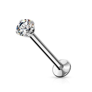 Labret de encaixe com pedra no topo