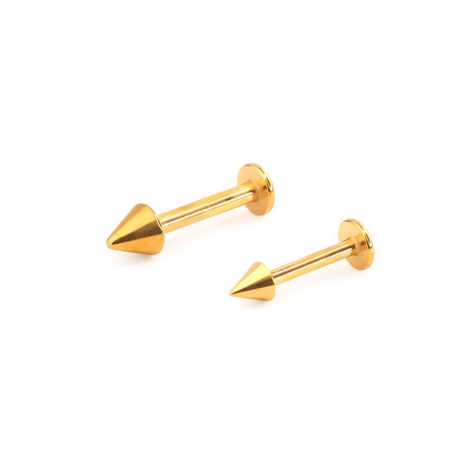 Labret com espigão em cores variadas