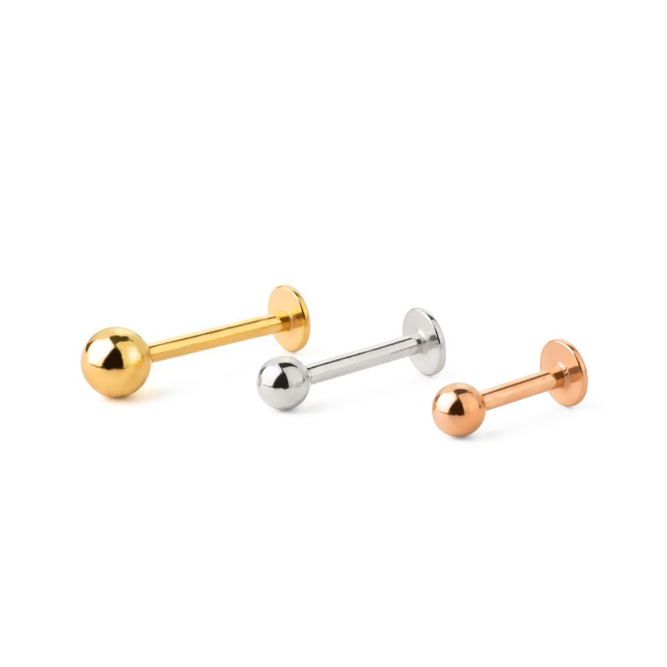 Labret em cores diferentes