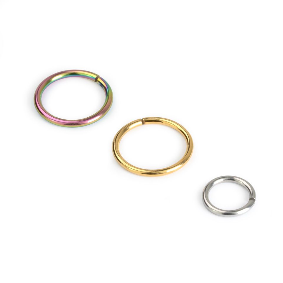 Argola contínua em várias cores