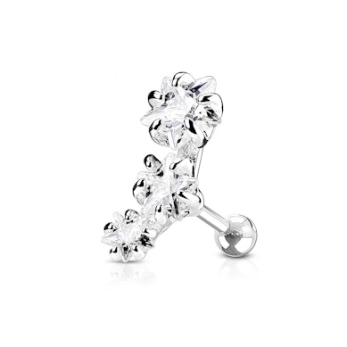 Barbell para o helix com três estrelas