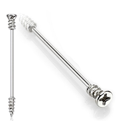 Industrial piercing em formato de parafuso