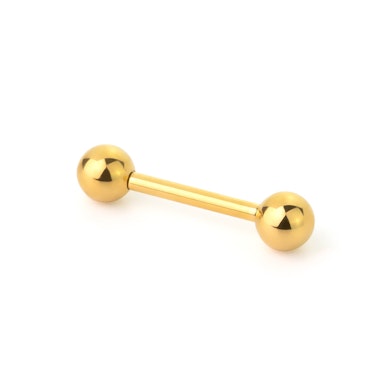 Barbell reta de titânio colorido com rosca interna