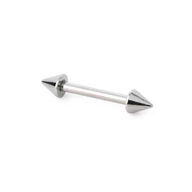 Barra de piercing com picos
