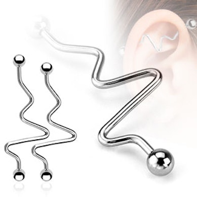 Barra industrial com design de ritmo de coração