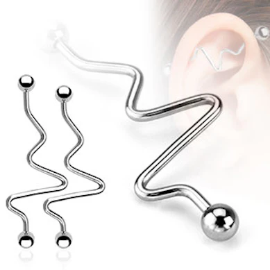 Barra industrial com design de ritmo de coração