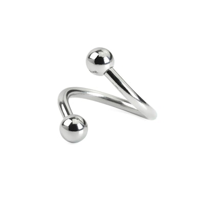 Argola torcida em cores diferentes