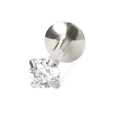 Labret com várias cores e designs de pedra