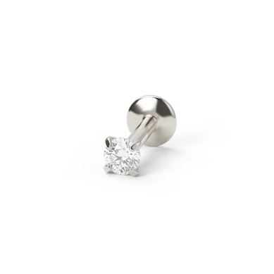 Labret com várias cores e designs de pedra