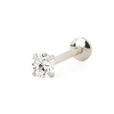 Labret de encaixe com pedra no topo