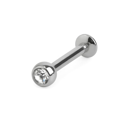 Labret de pressão com pedra