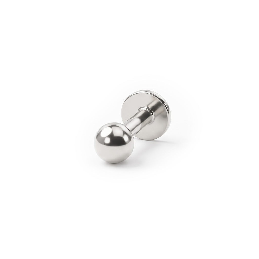 Labret de encaixe em titânio